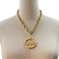 Links Classic Rope Necklace LINKS Necklaces Cerese D, Inc. Gold Oval 