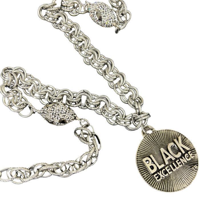 Linked Arms Necklace Black Excellence Cerese D, Inc.   