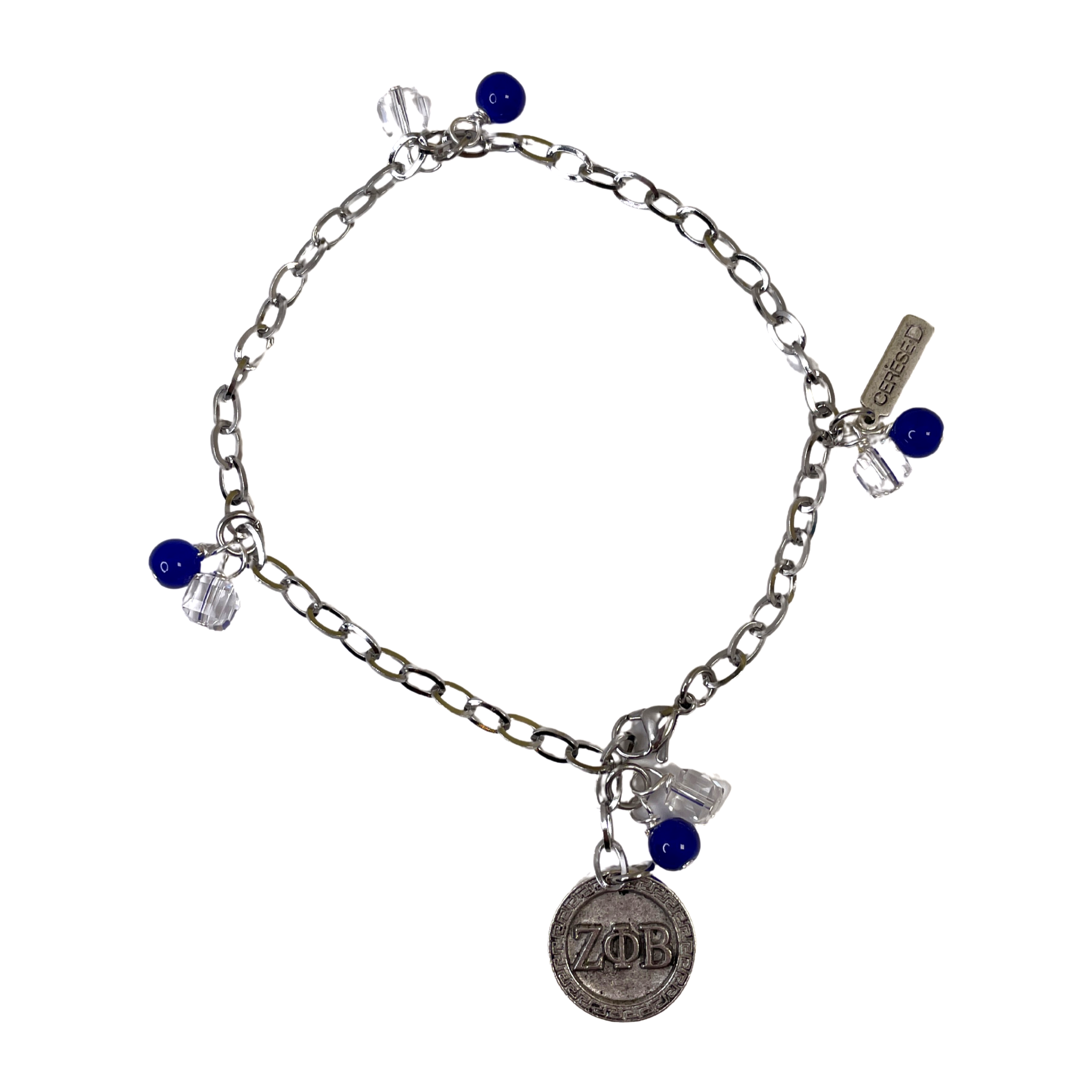 A15315 Zeta Zeta Anklet Cerese D, Inc. Greek Letters 10" 