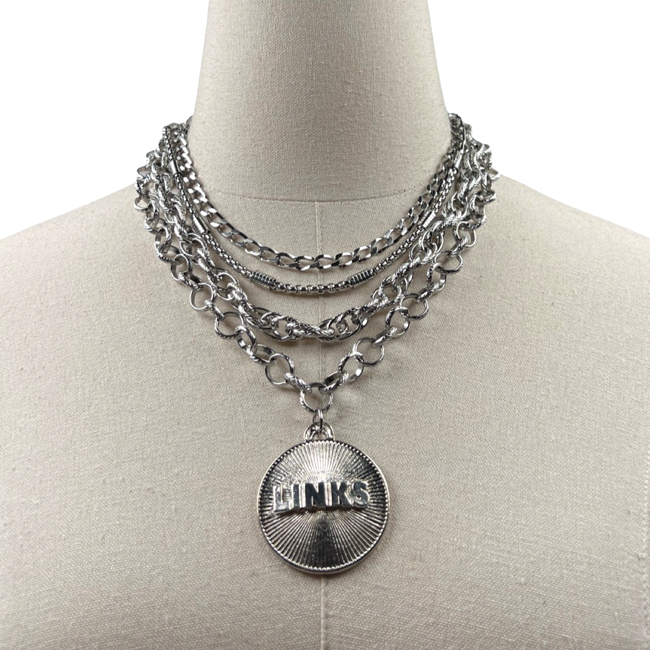 Links Classic Beat Necklace LINKS Necklaces Cerese D, Inc. Radiant Silver 