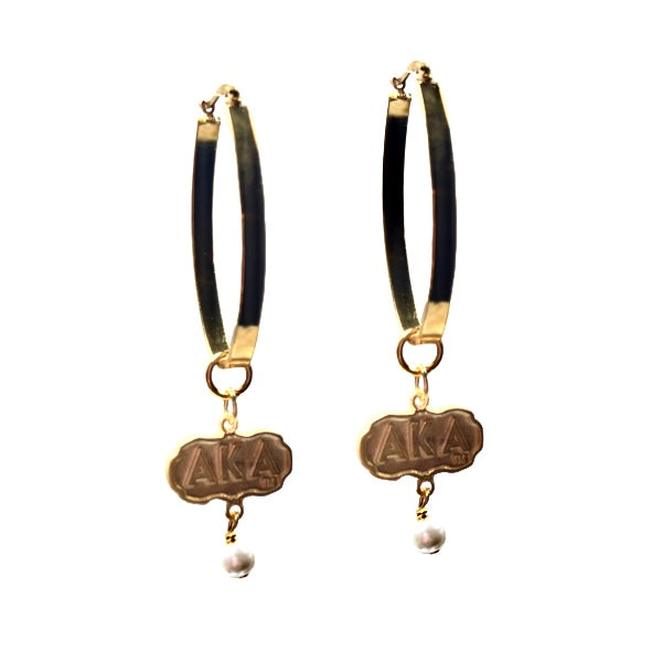 AKA Glossy Earring AKA Earrings Cerese D, Inc. Gold  