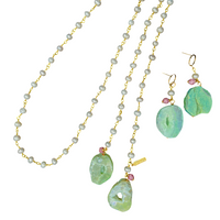 Sophia Pearl Necklace Set AKA Necklaces Cerese D, Inc. Option B - Gold  