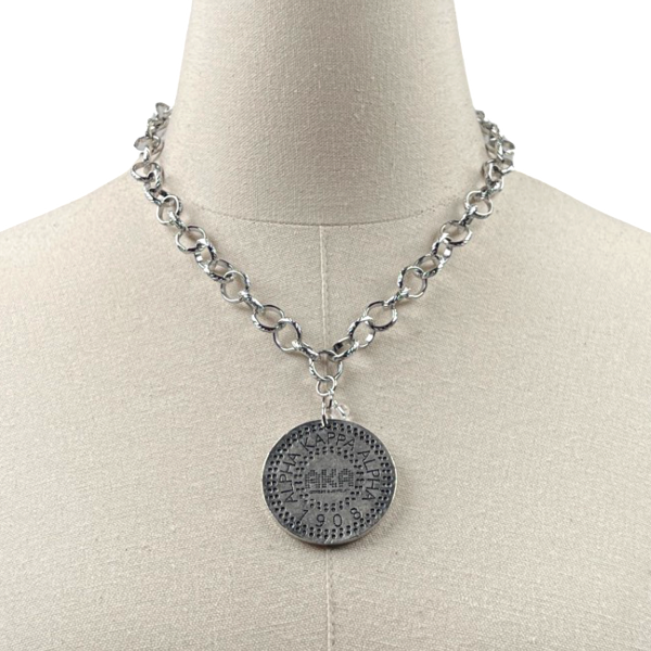 AKA Classic Rizell Necklace AKA Necklaces Cerese D, Inc. Modern Silver 
