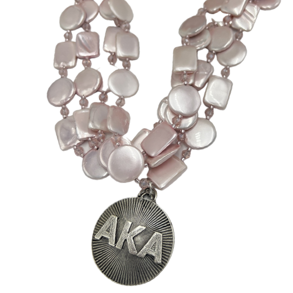 AKA Pink Tint Necklace AKA Necklaces Cerese D, Inc.   