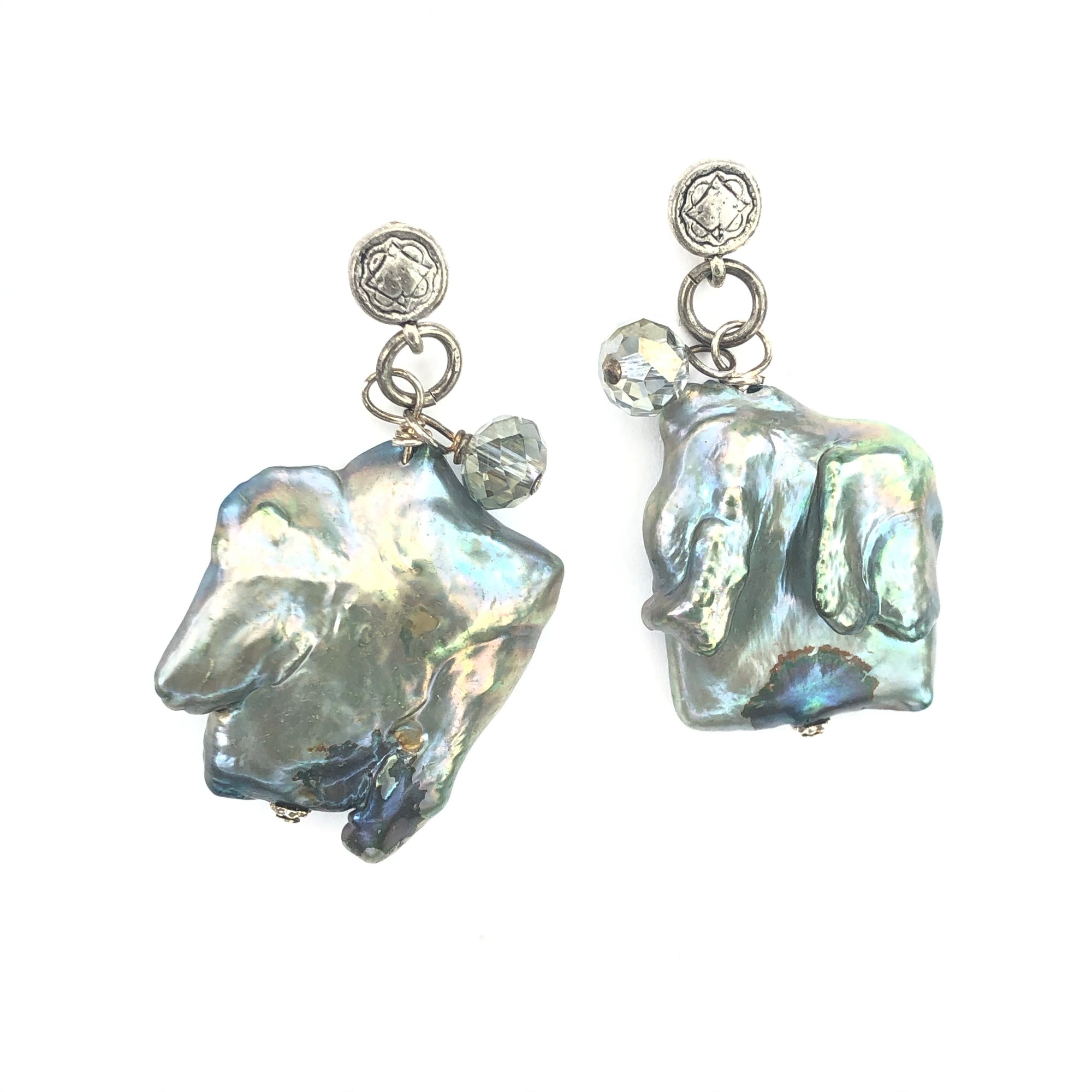 Cloudy Image Earrings Earrings Cerese D, Inc.   