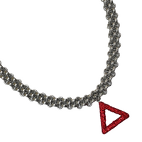 Delta Choker Pave Pyramid Necklace Delta Necklace Cerese D Jewelry   
