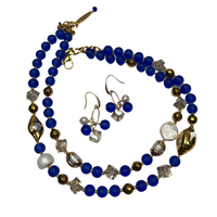 Traffic Blue Necklace Necklaces Cerese D, Inc.   