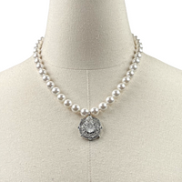 AKA Classic Pearl 10 Necklace AKA Necklaces Cerese D Jewelry Silver Ivy Trust 
