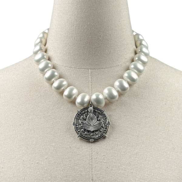 AKA Classic Pearl Single Necklace AKA Necklaces Cerese D Jewelry Silver Ivy Trust 
