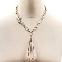 AKA Drop By Necklace AKA Necklaces Cerese D, Inc. Silver  