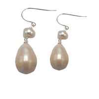Mia Fresh Earring Earrings Cerese D, Inc. Silver Style B Pearl 