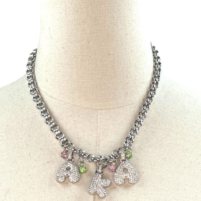 AKA Notes Necklace AKA Necklaces Cerese D, Inc. Silver  