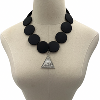 C15063 DELTA DELTA Necklaces Cerese D, Inc. Silver  