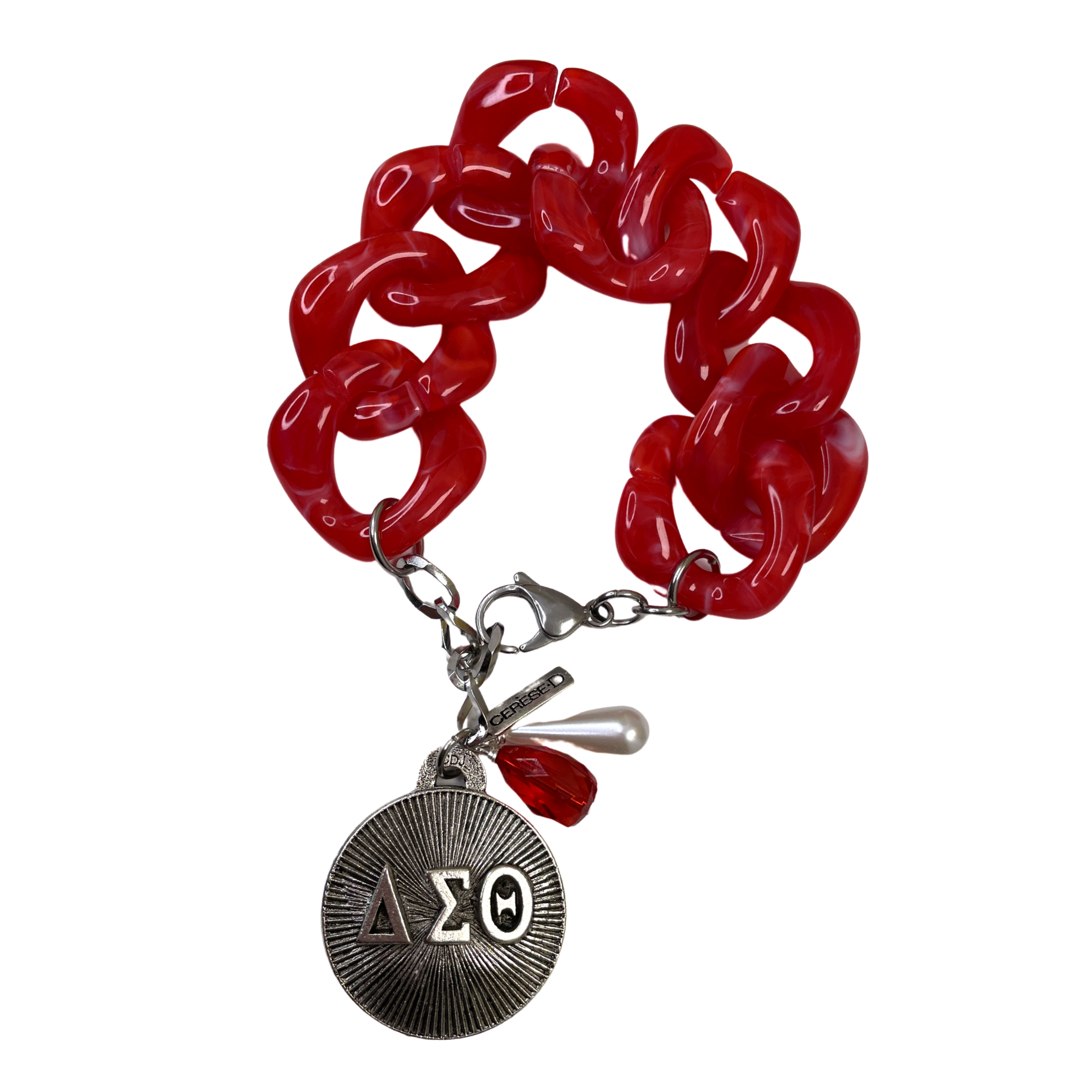 Delta Granite Bracelet DELTA Bracelets Cerese D, Inc. Red  