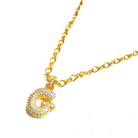 Initial Impression Necklace Necklaces Cerese D, Inc. Gold G 
