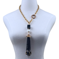 Luxuriant Black Onyx Necklace OOAK Cerese D, Inc.   
