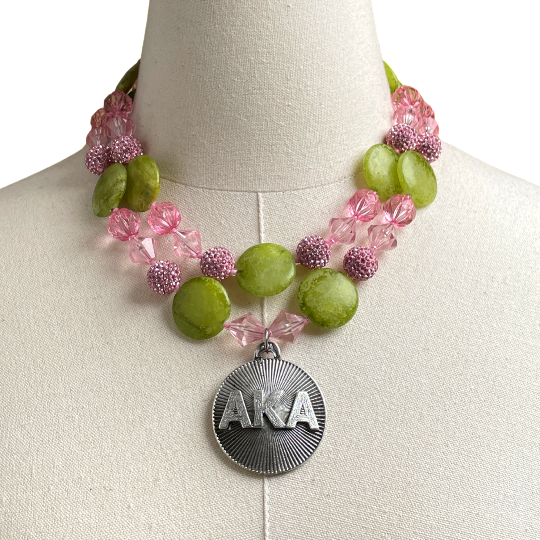 AKA Green Plum Necklace AKA Necklaces Cerese D, Inc.   