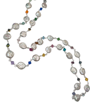 Skittle Pearl Necklace Necklaces Cerese D, Inc.   