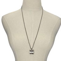 Bombarding Compaction Necklace Black Excellence Cerese D, Inc. Silver  