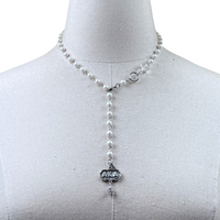 AKA Refined Madrid Pearl Necklace AKA Necklaces Cerese D, Inc. Silver  