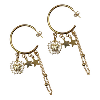 Magic Dream Hoop Earrings Hoops Cerese D, Inc.   