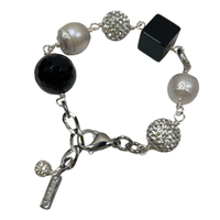 Rich Black Bracelet Bracelets Cerese D, Inc. Silver  