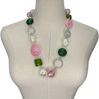 AKA Lollipop Necklace AKA Necklaces Cerese D, Inc. Silver  