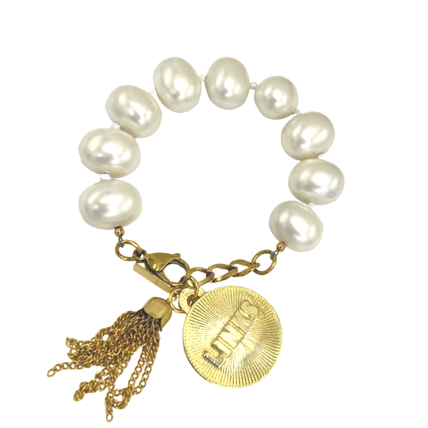 Links Classic Pearl Bracelet LINKS Bracelets Cerese D LINKS Radiant Gold 