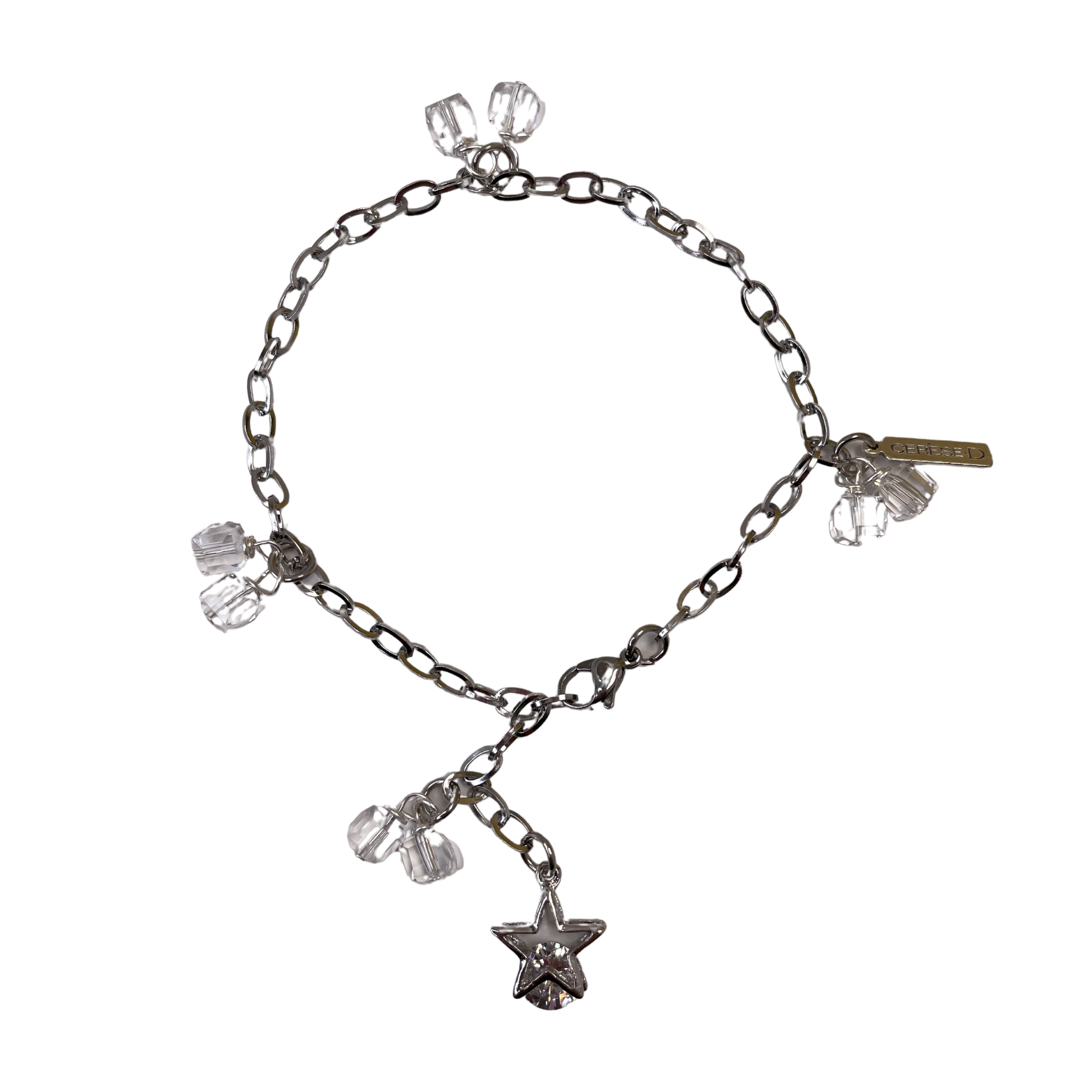 Caribbean Cruise Anklet Anklets Cerese D, Inc. Silver Star 10"