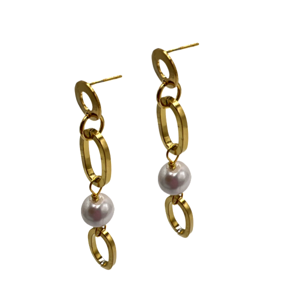 Spin Earring Earrings Cerese D, Inc. Gold  