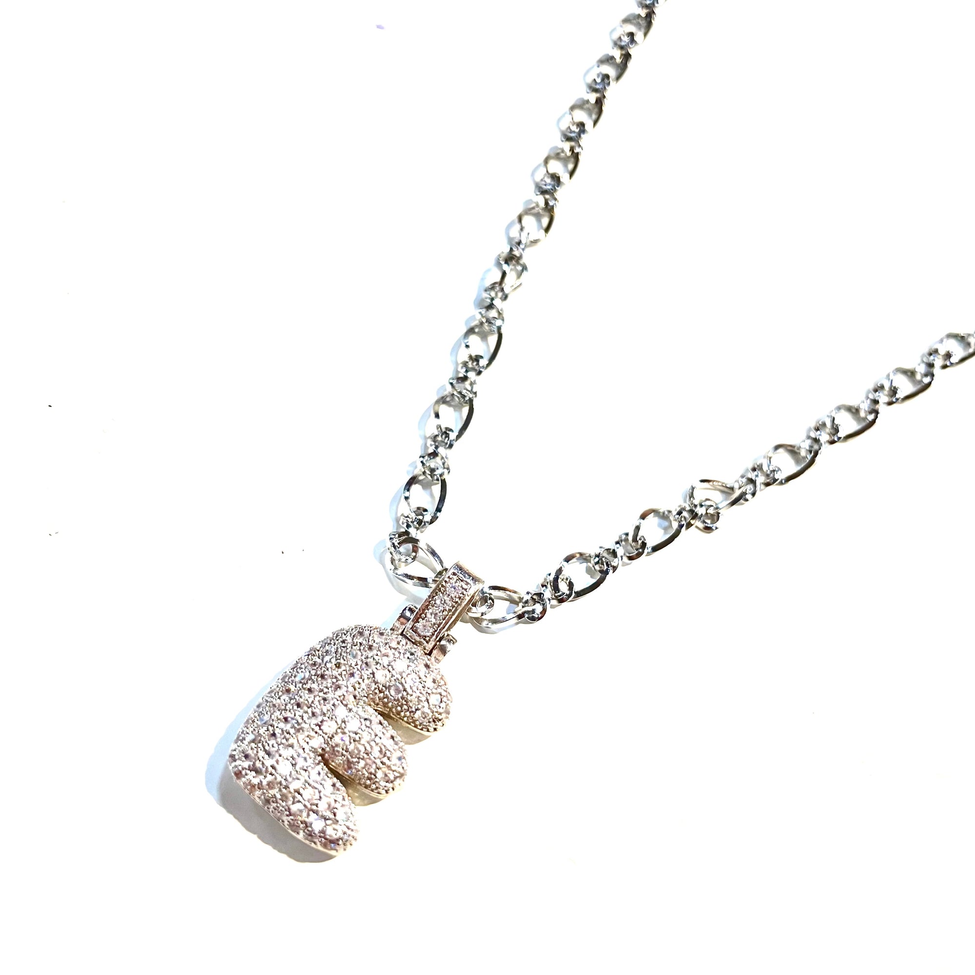 Initial Impression Necklace Necklaces Cerese D, Inc. Silver E 