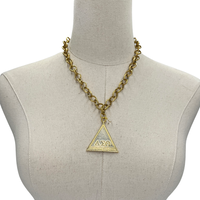Delta Classic Rizell Necklace DELTA Necklaces Cerese D, Inc. Gold Pyramid 