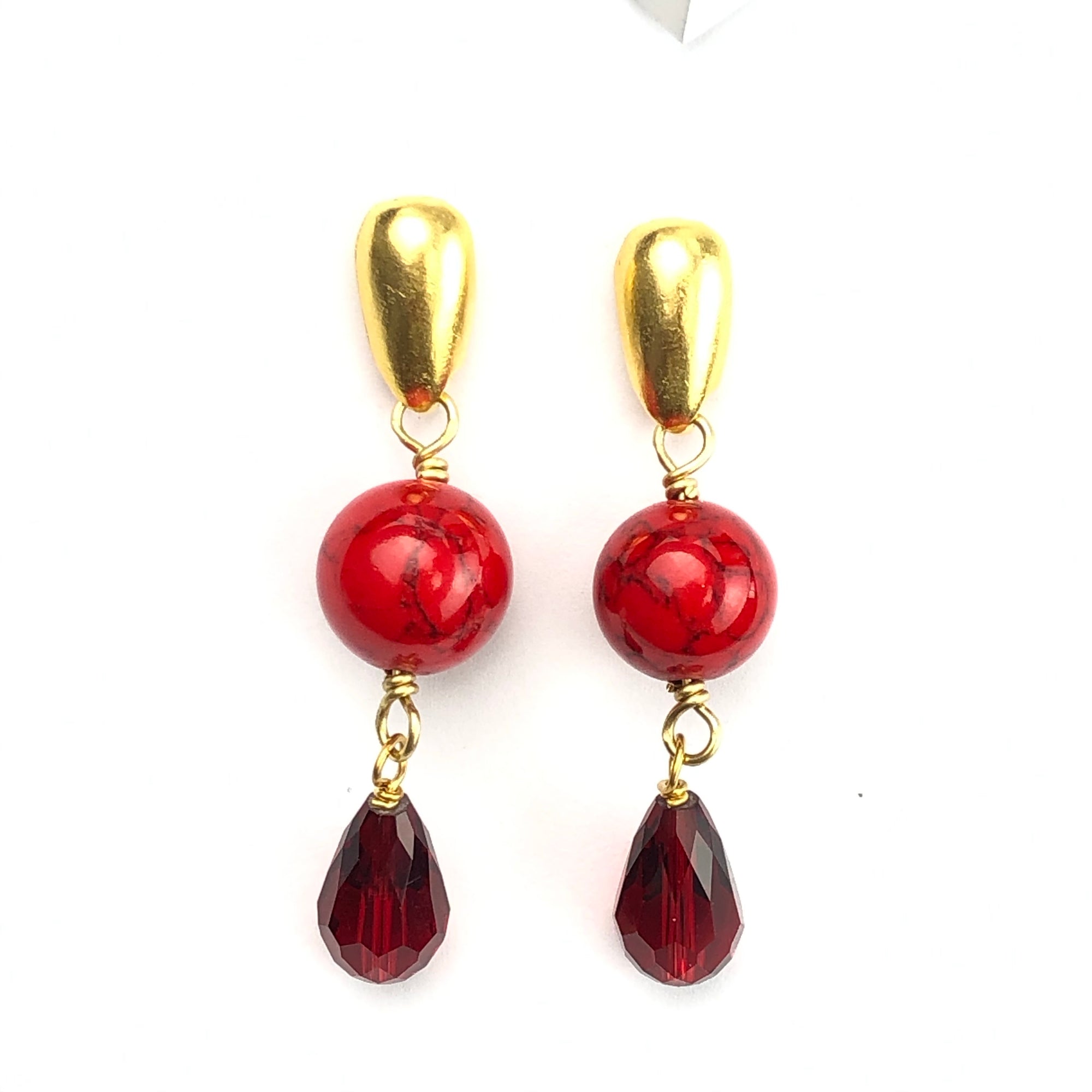 E5021 Delta Earrings Cerese D, Inc. Gold  