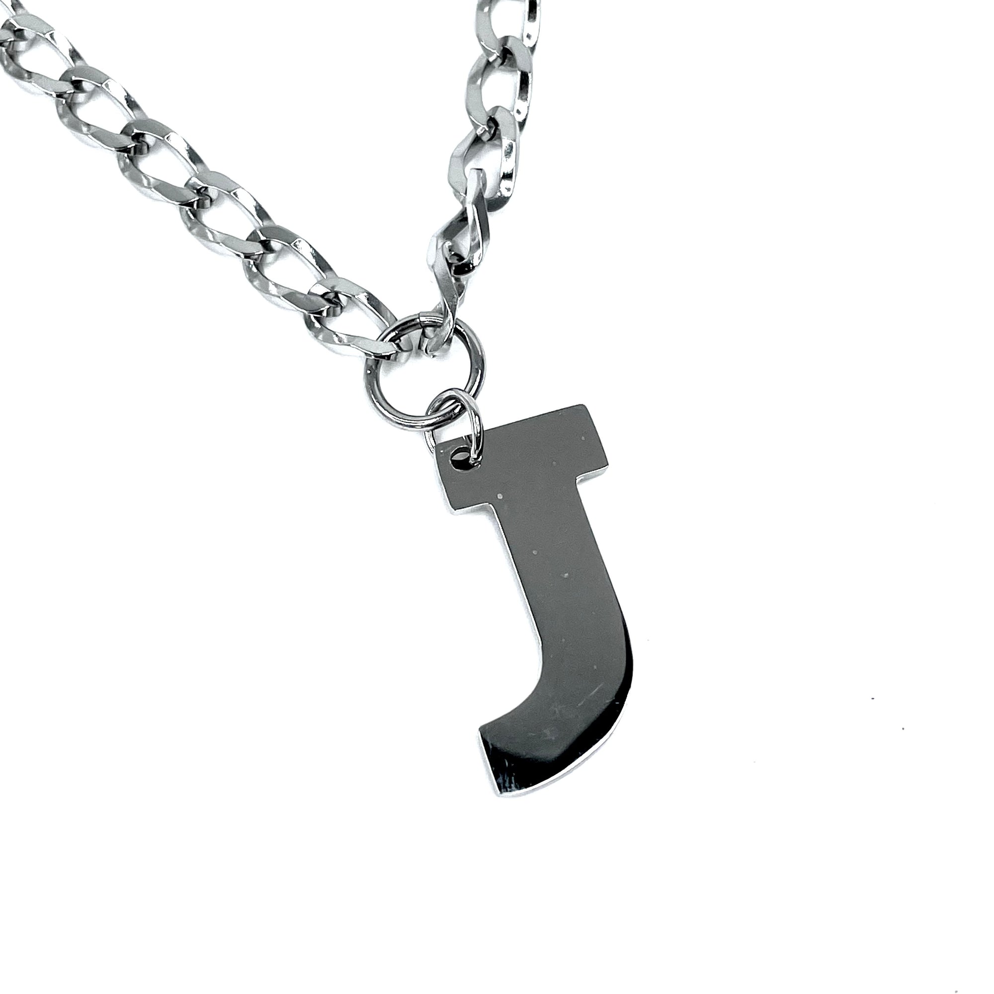 Lettering Legend Necklace Necklaces Cerese D, Inc. Silver J 