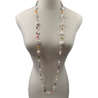 Skittle Pearl Necklace Necklaces Cerese D, Inc.   