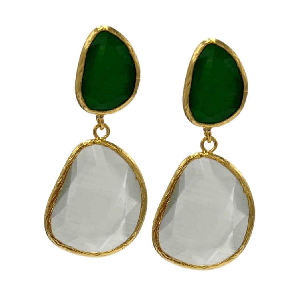 Valley Green Earrings Earrings Cerese D, Inc.   