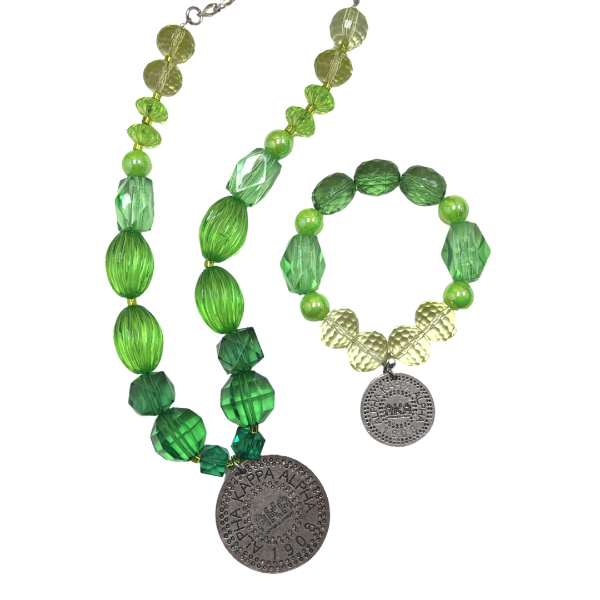 AKA Juicy Green Ombre AKA Necklaces Cerese D, Inc. Silver  