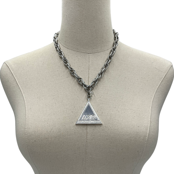 Delta Classic Rope Necklace DELTA Necklaces Cerese D, Inc. Silver Pyramid 