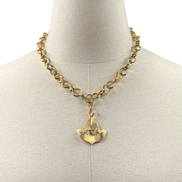 AKA Classic Rizell Necklace AKA Necklaces Cerese D, Inc. Leaf Gold 