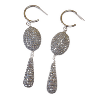 Sparkling Champagne Earrings Earrings Cerese D, Inc. Style A  