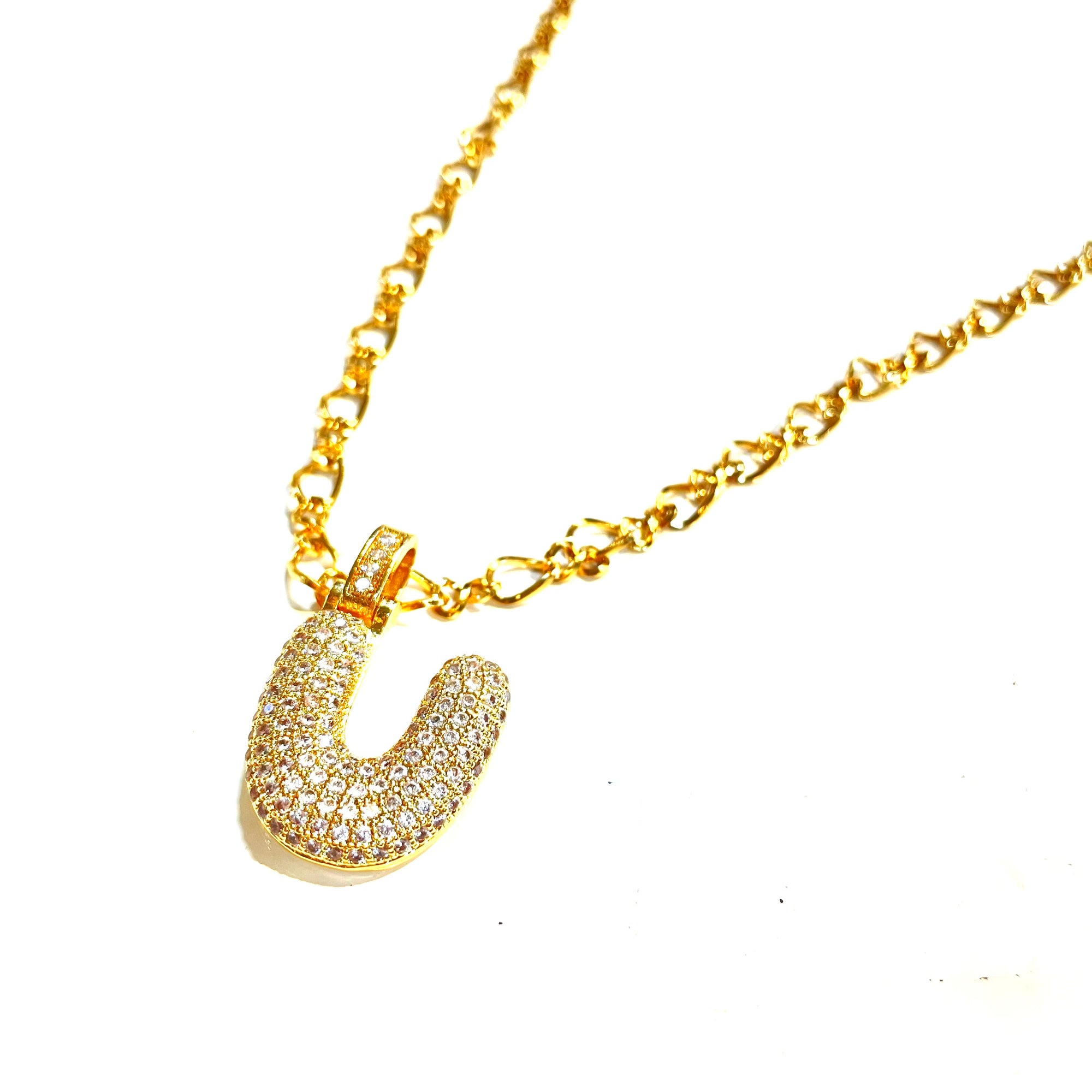 Initial Impression Necklace Necklaces Cerese D, Inc. Gold U 