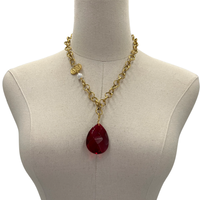 Delta Drip Necklace DELTA Necklaces Cerese D, Inc. Gold  