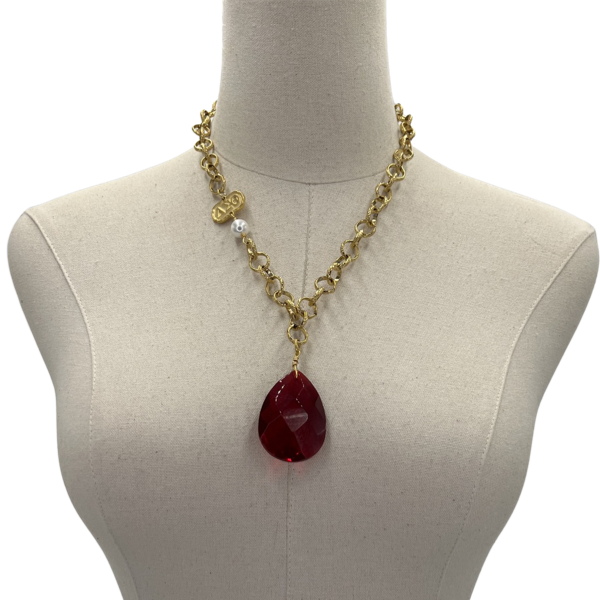 Delta Drip Necklace DELTA Necklaces Cerese D, Inc. Gold  