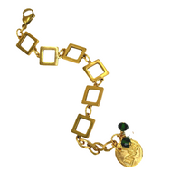Links Arriss Bracelet LINKS Bracelets Cerese D, Inc. Gold Square 