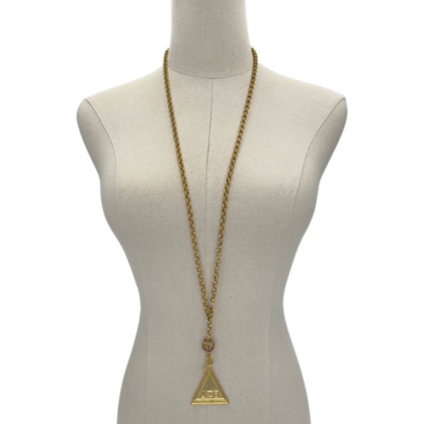 Delta Classic 3 Way Gold Necklace DELTA Necklaces Cerese D, Inc. Pyramid  