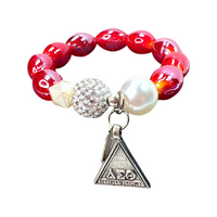 AOML Red Bracelet DELTA Bracelets Cerese D, Inc. Silver  