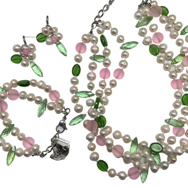 Freshwater Pearl Necklace Set OOAK Cerese D Jewelry   