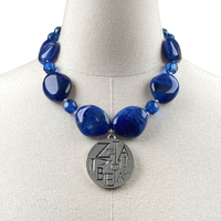 Zeta Fly Dove Blue Necklace Zeta Necklace Cerese D Jewelry   