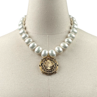AKA Classic Pearl Single Necklace AKA Necklaces Cerese D Jewelry Gold Ivy Trust 