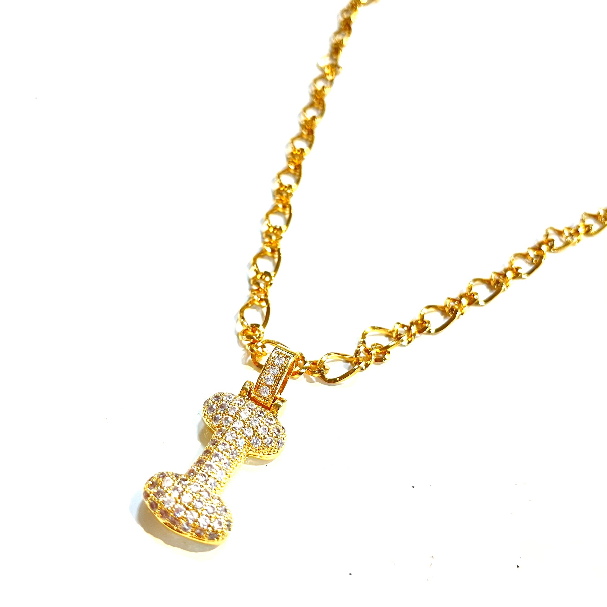 Initial Impression Necklace Necklaces Cerese D, Inc. Gold I 